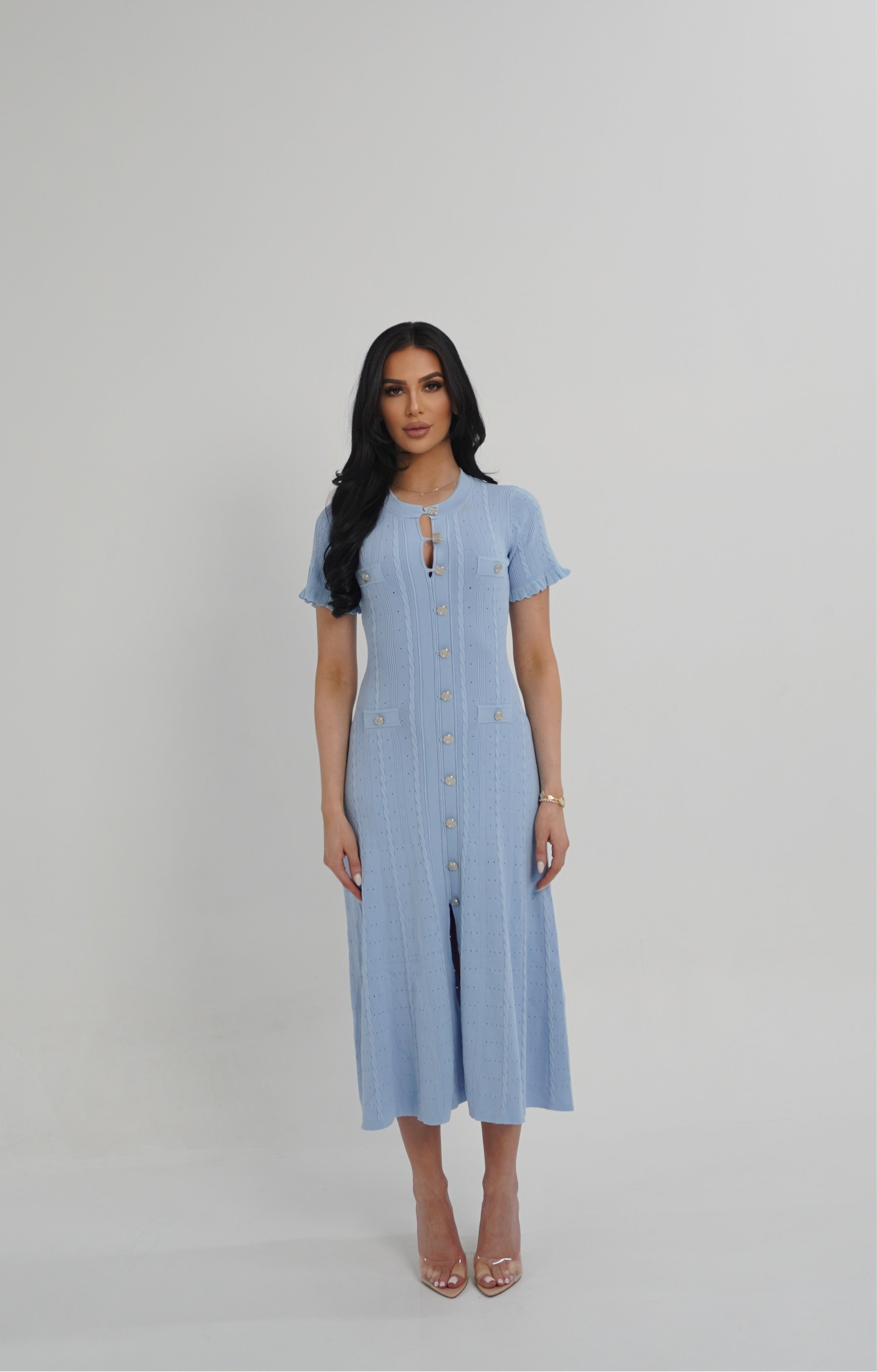 midnight blue midi dress – Stitch and Snatch Color:MAUVE-ROSE birthday dress gold Anmytek 35