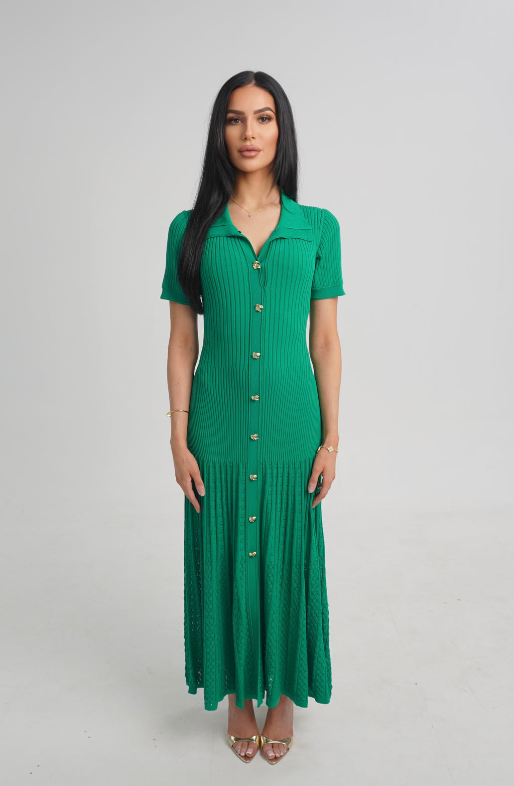 ARABELLA DRESS - GREEN