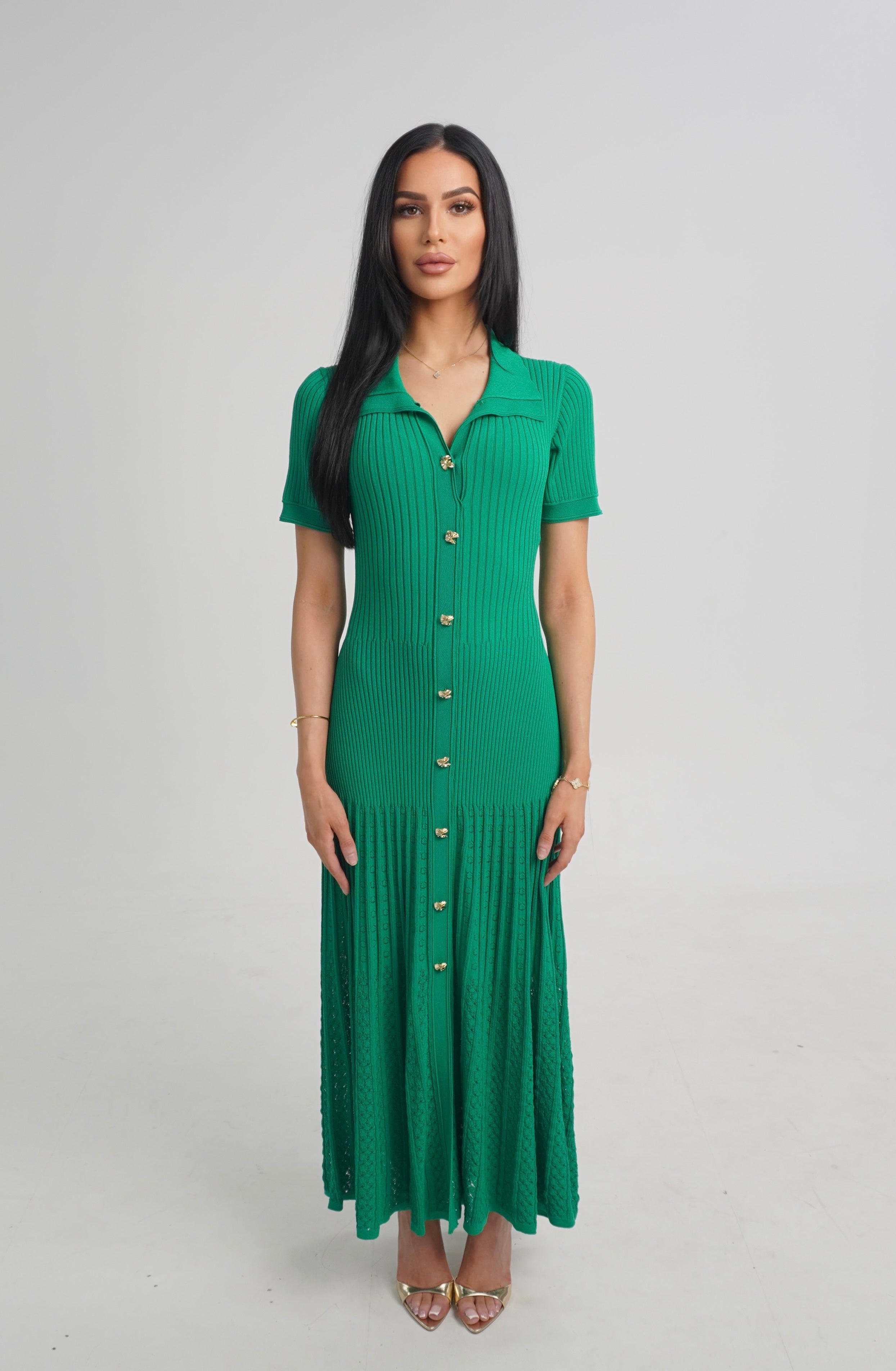 ARABELLA DRESS - GREEN