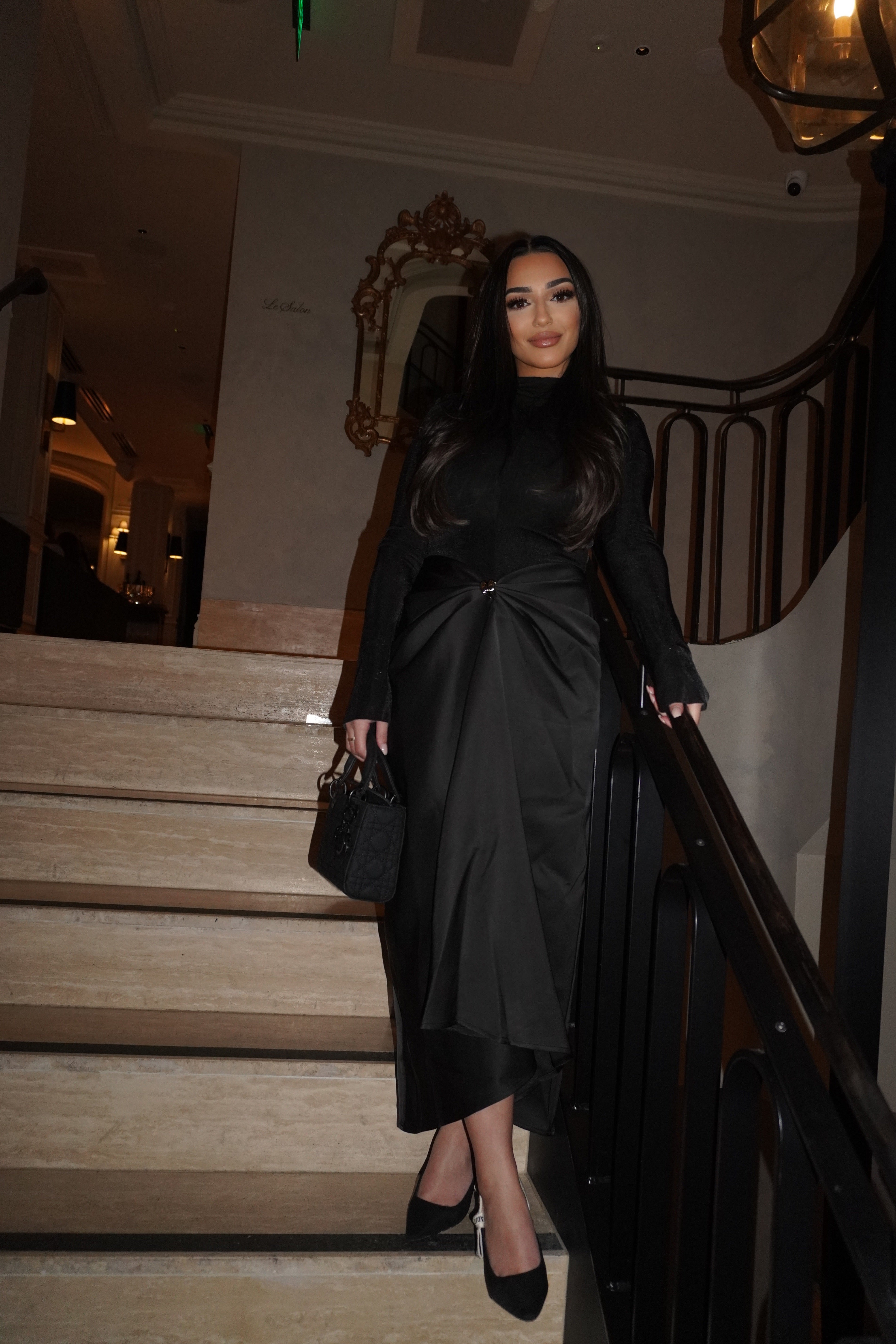 DOHA NOIR DRESS - PRE ORDER