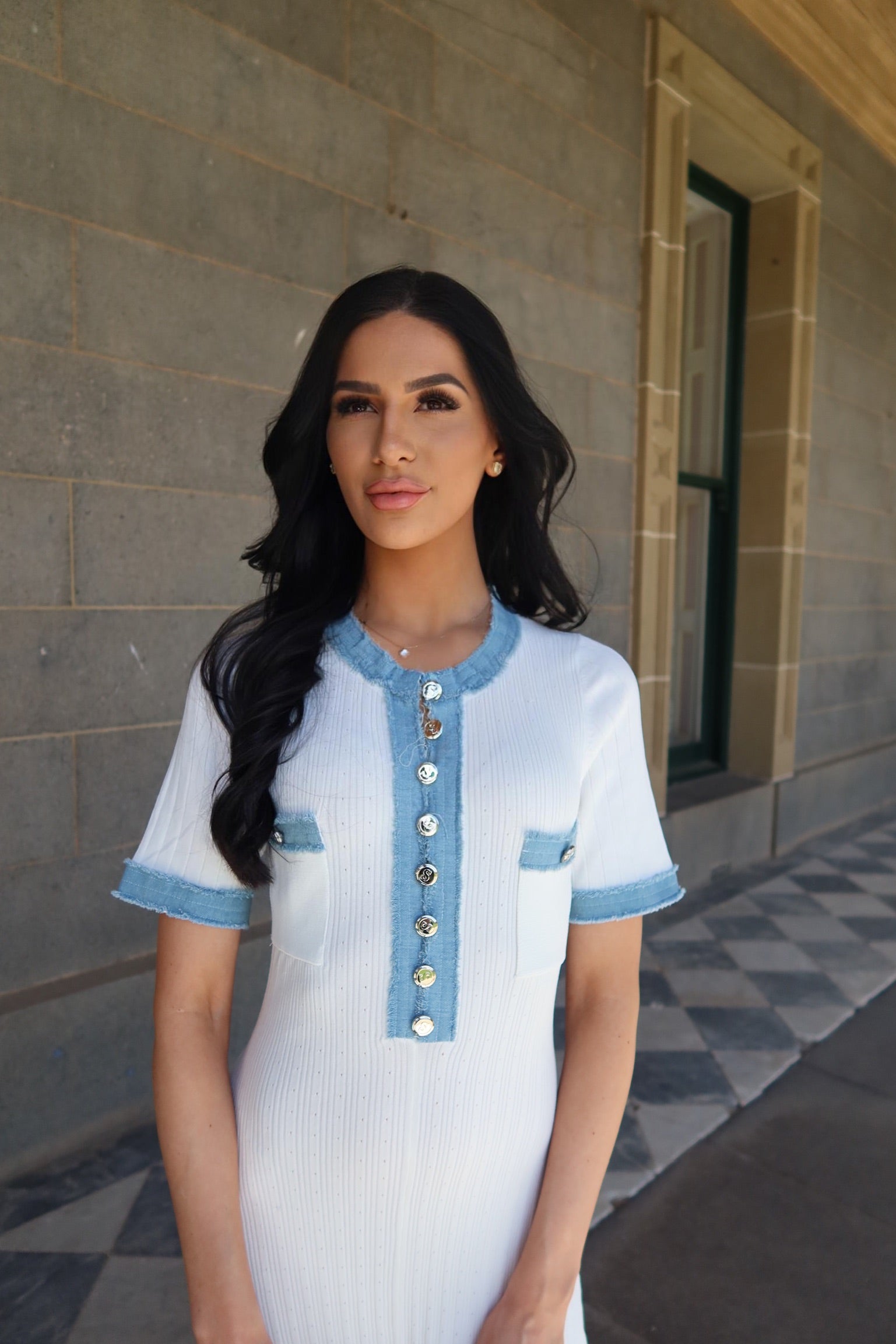 SUTTON DRESS - WHITE