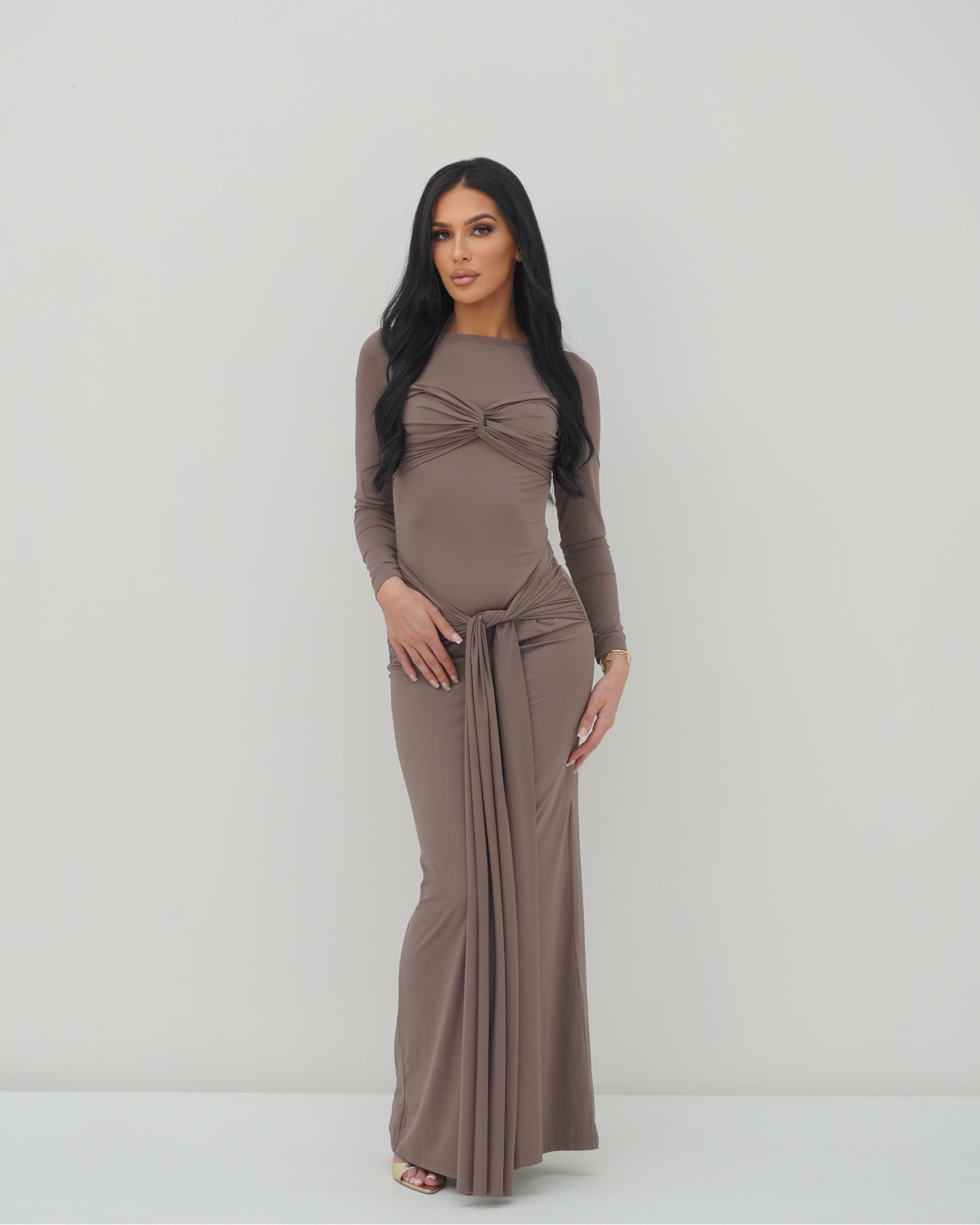 CARINA DRESS - FOSSIL