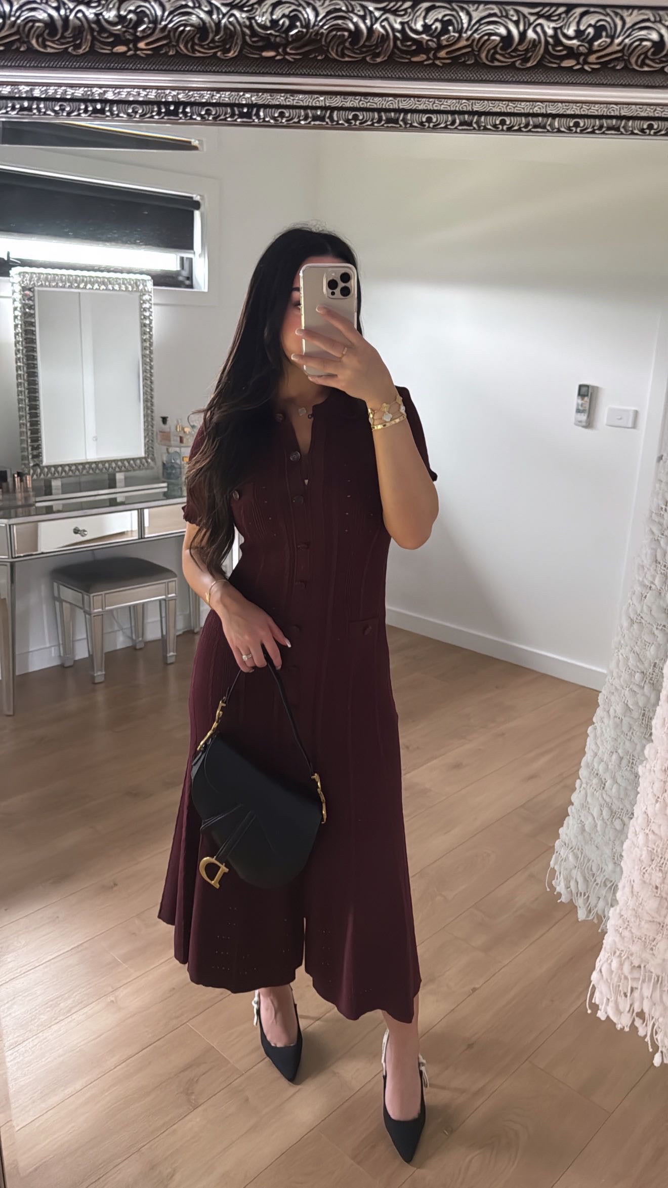ELEANOR DRESS - CHERRY