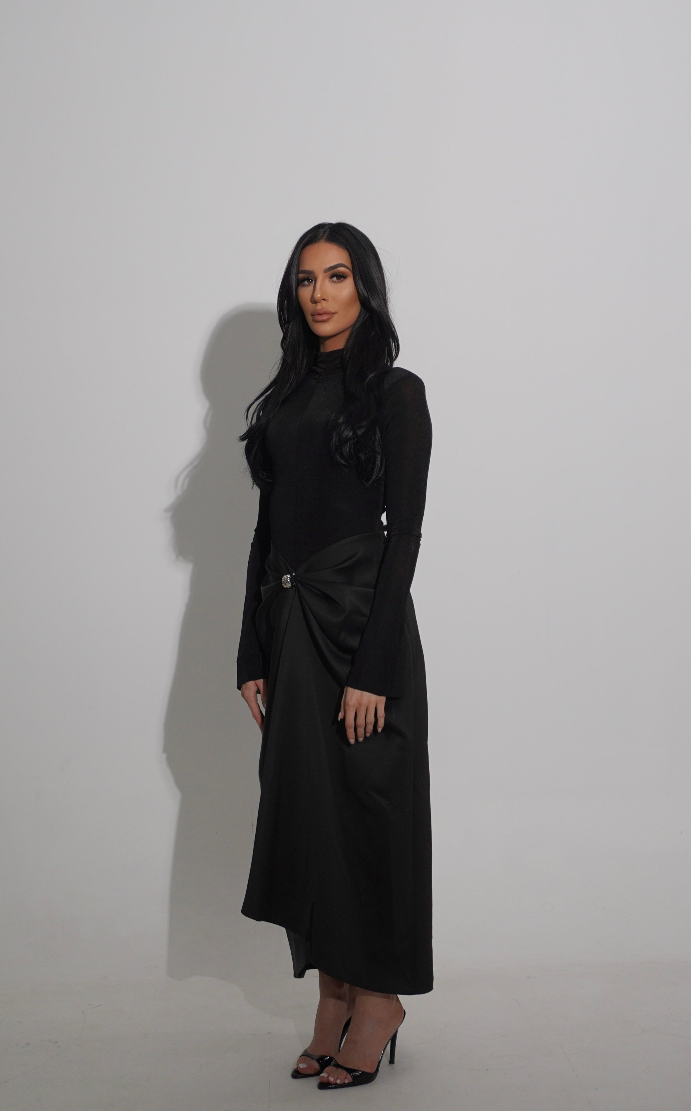 DOHA NOIR DRESS - PRE ORDER