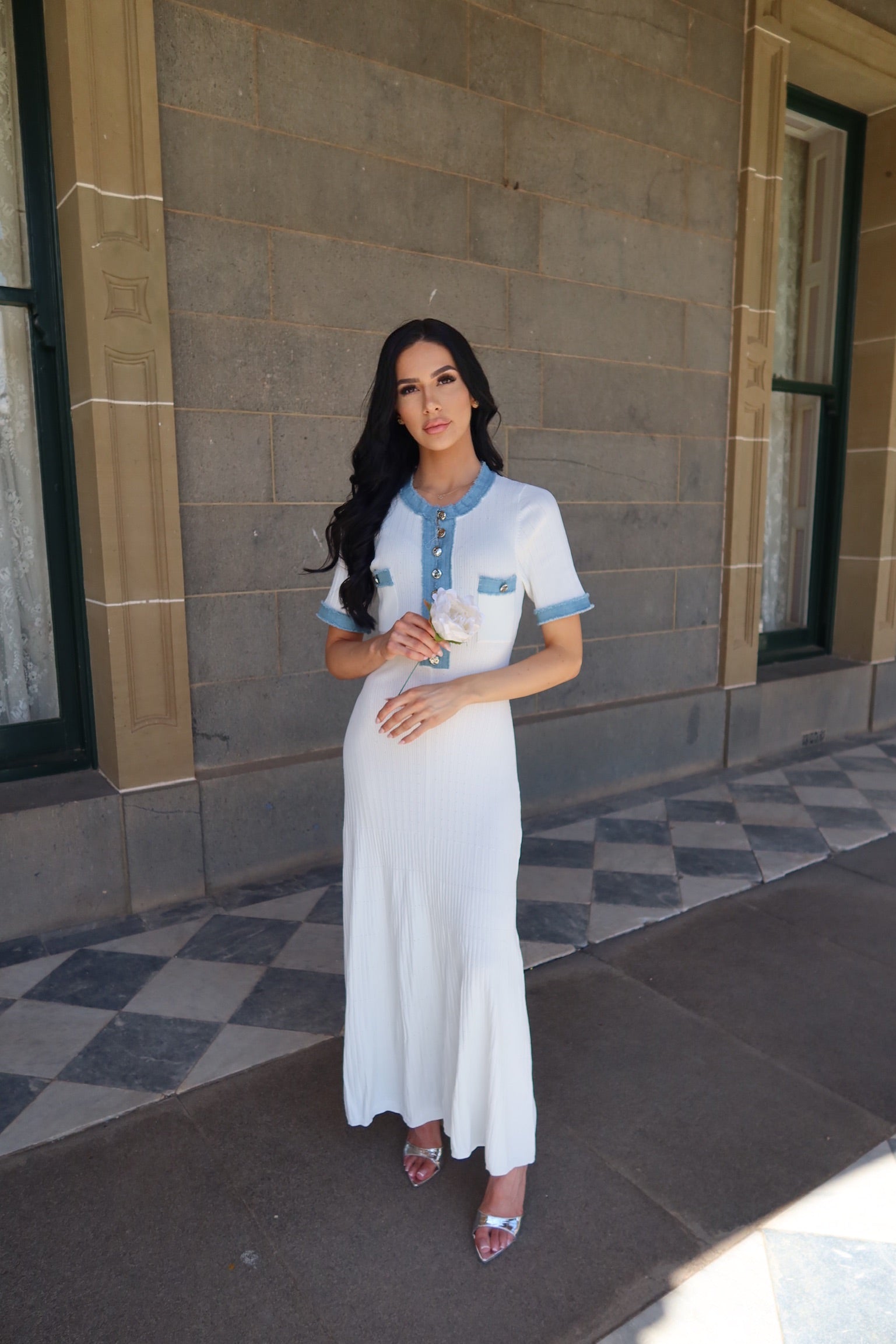 SUTTON DRESS - WHITE