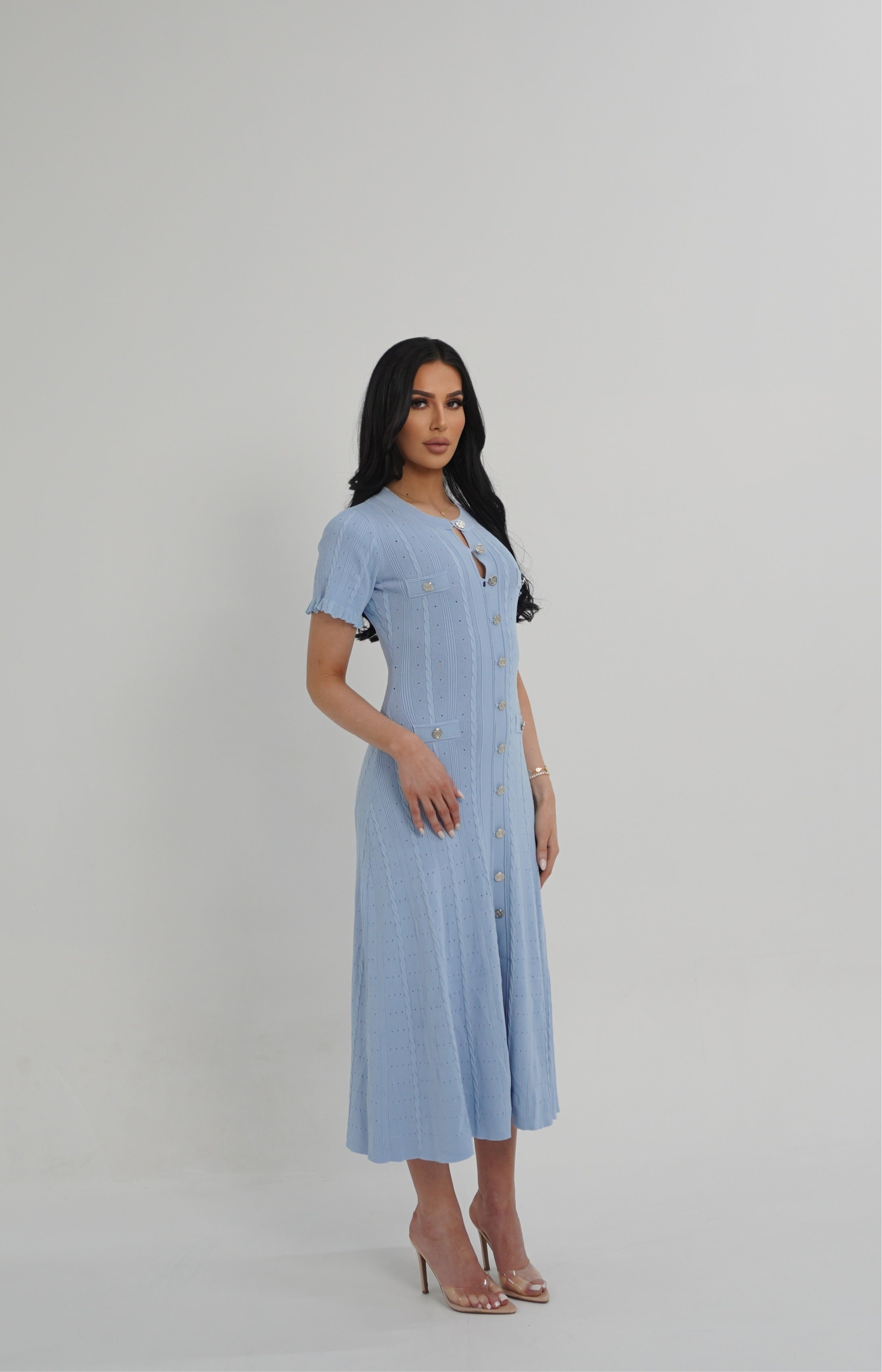 AMBER DRESS - BLEUE