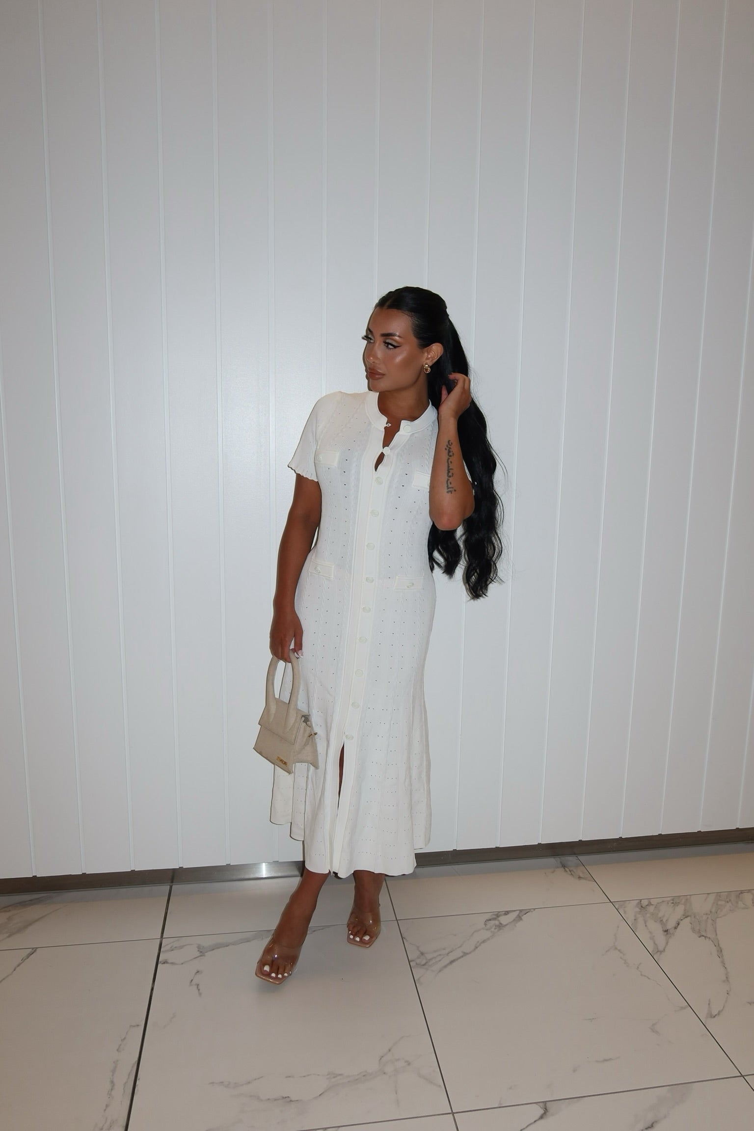 ELEANOR DRESS - WHITE