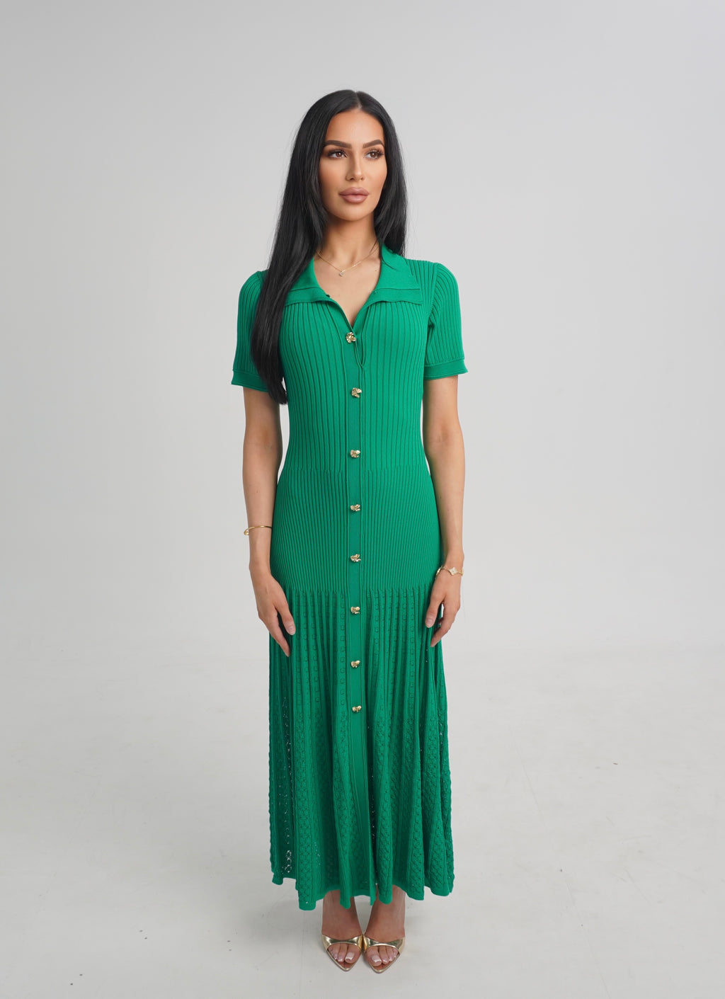 ARABELLA DRESS - GREEN
