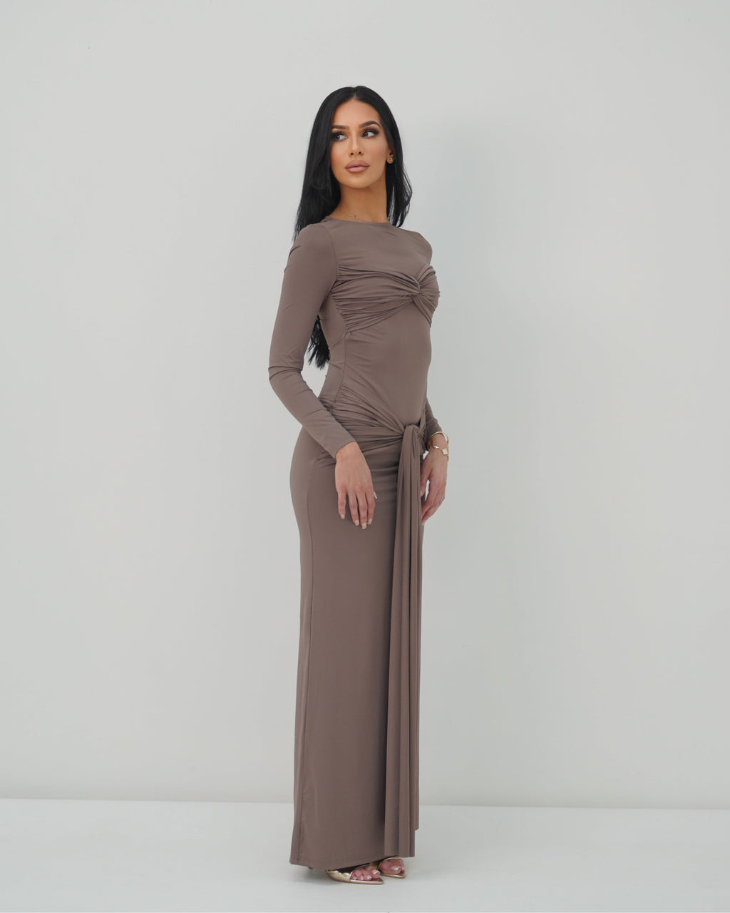 CARINA DRESS - FOSSIL