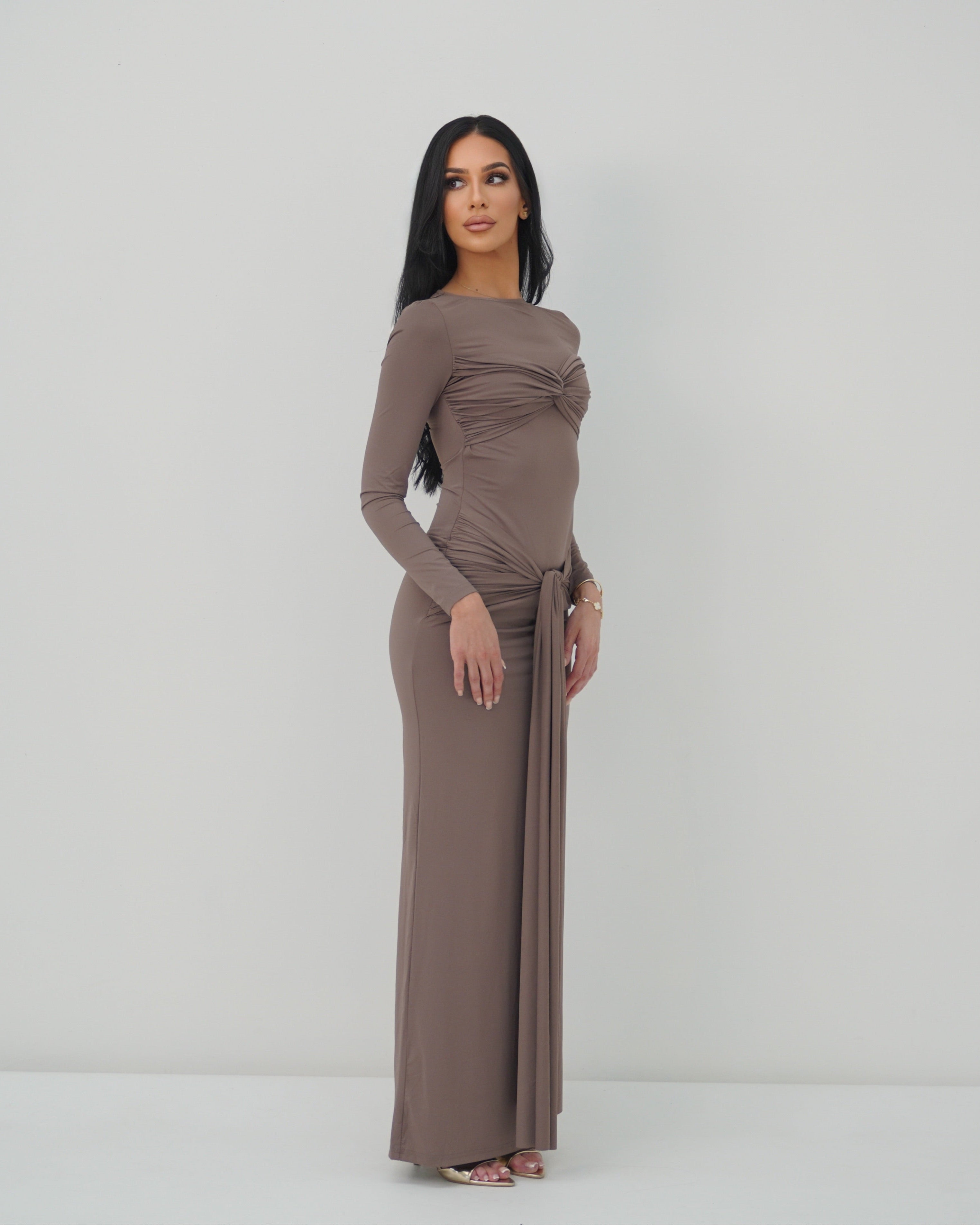 CARINA DRESS - FOSSIL