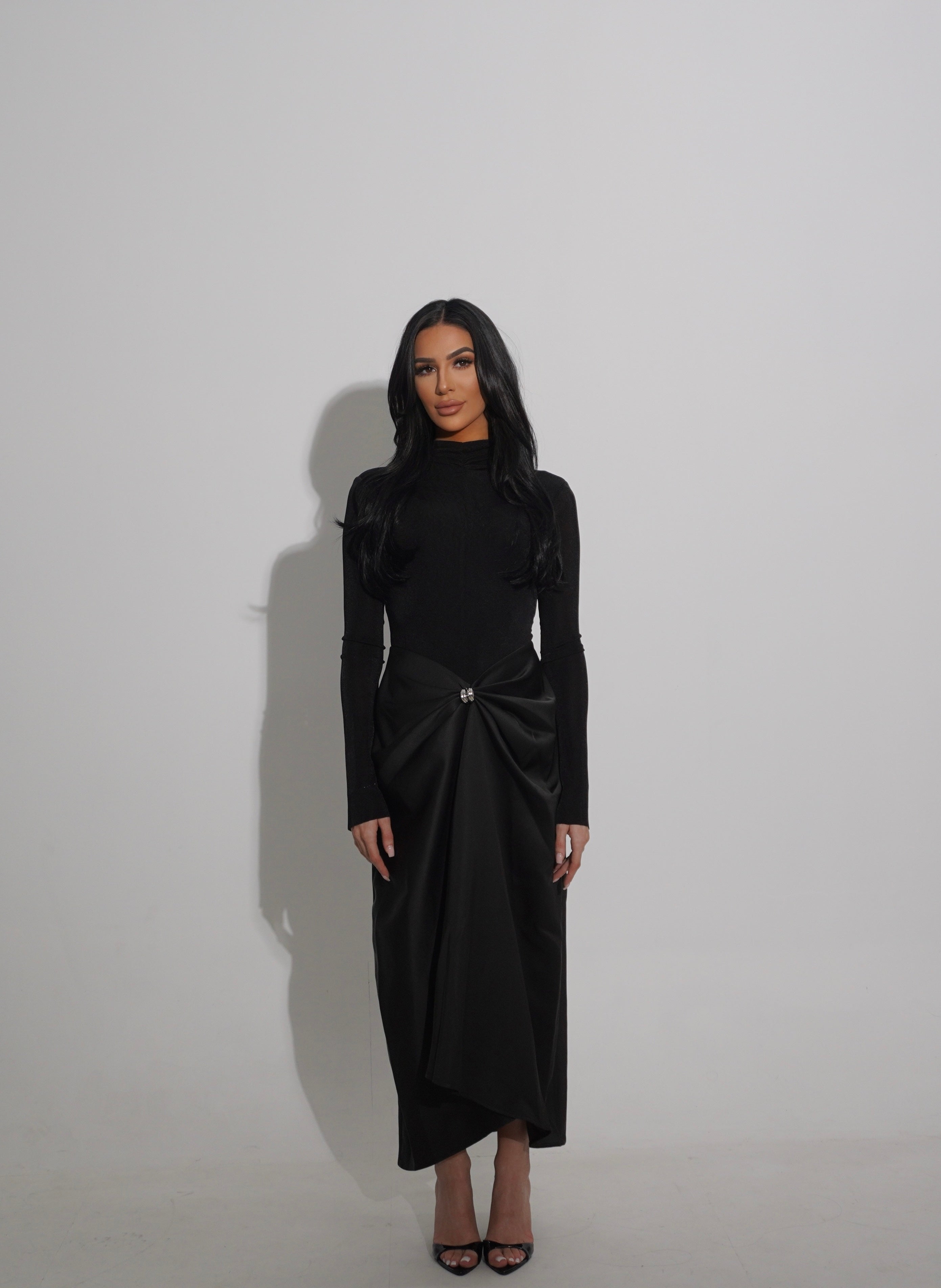 DOHA NOIR DRESS - PRE ORDER