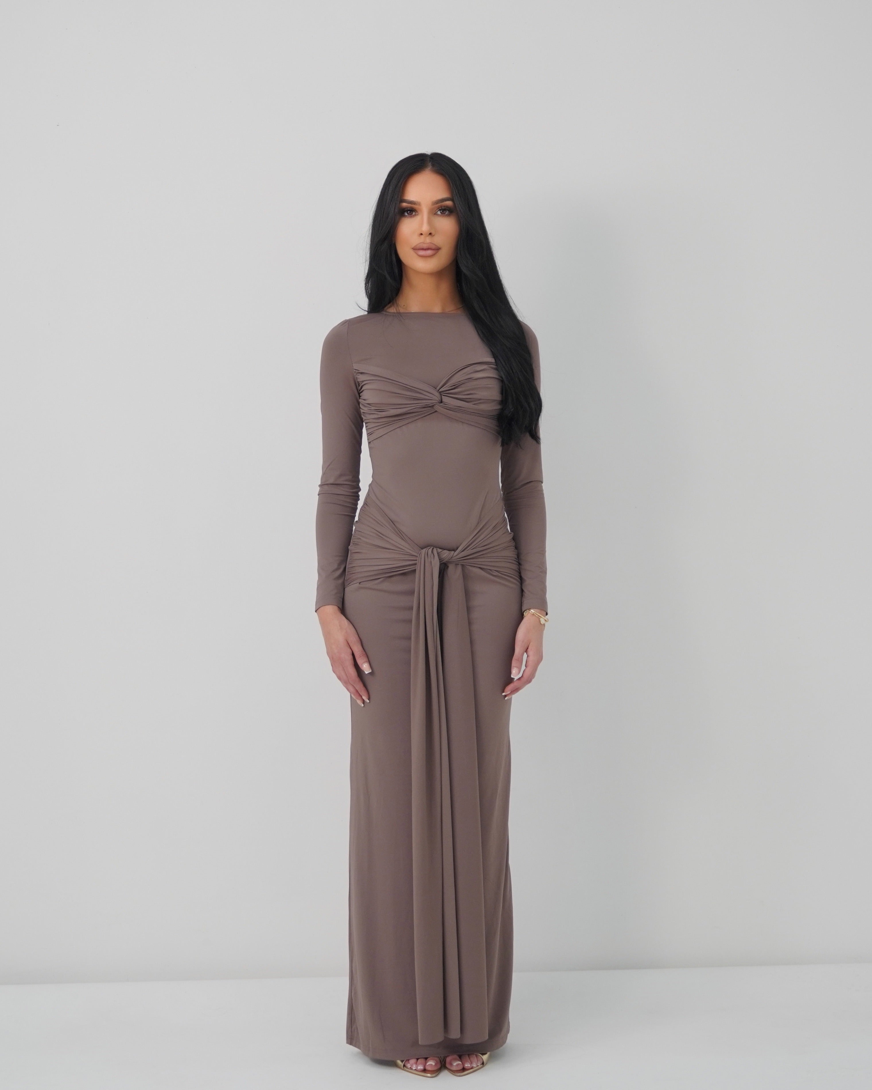 CARINA DRESS - FOSSIL