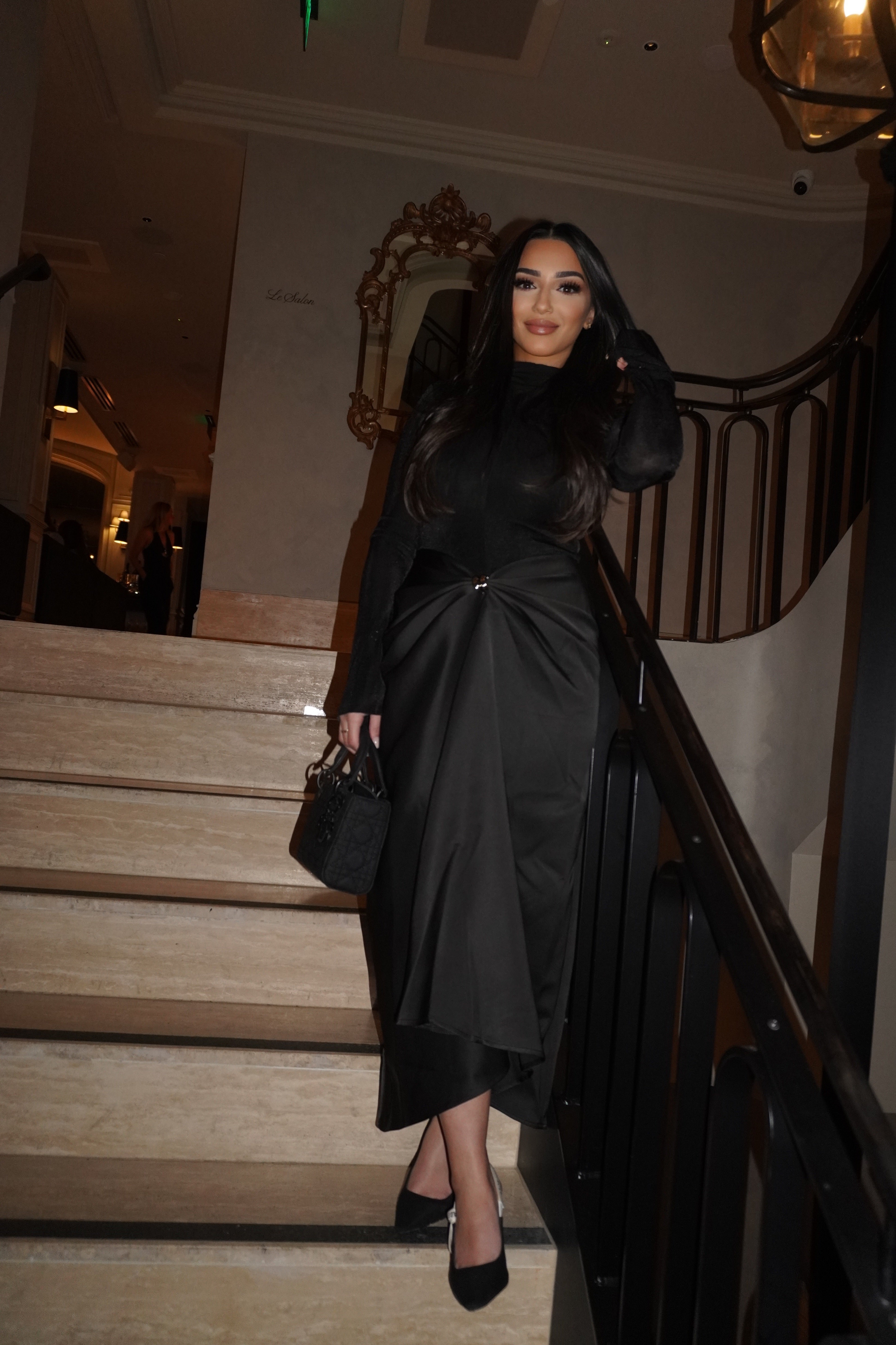 DOHA NOIR DRESS - PRE ORDER