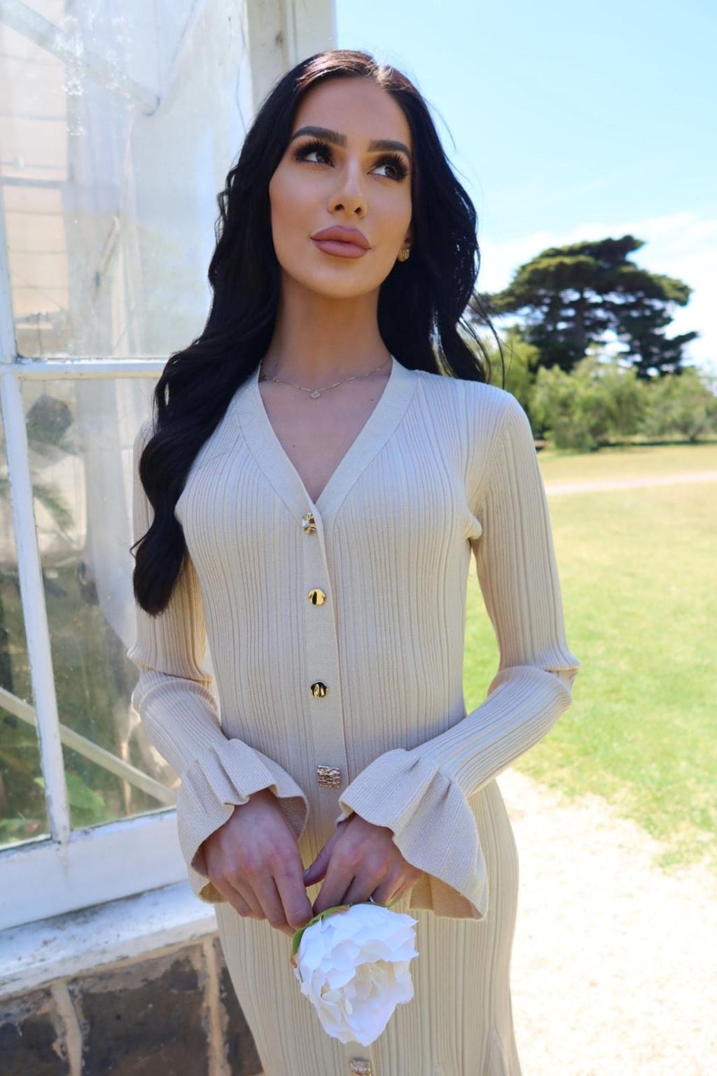 DAPHNE DRESS - CHAMPAGNE