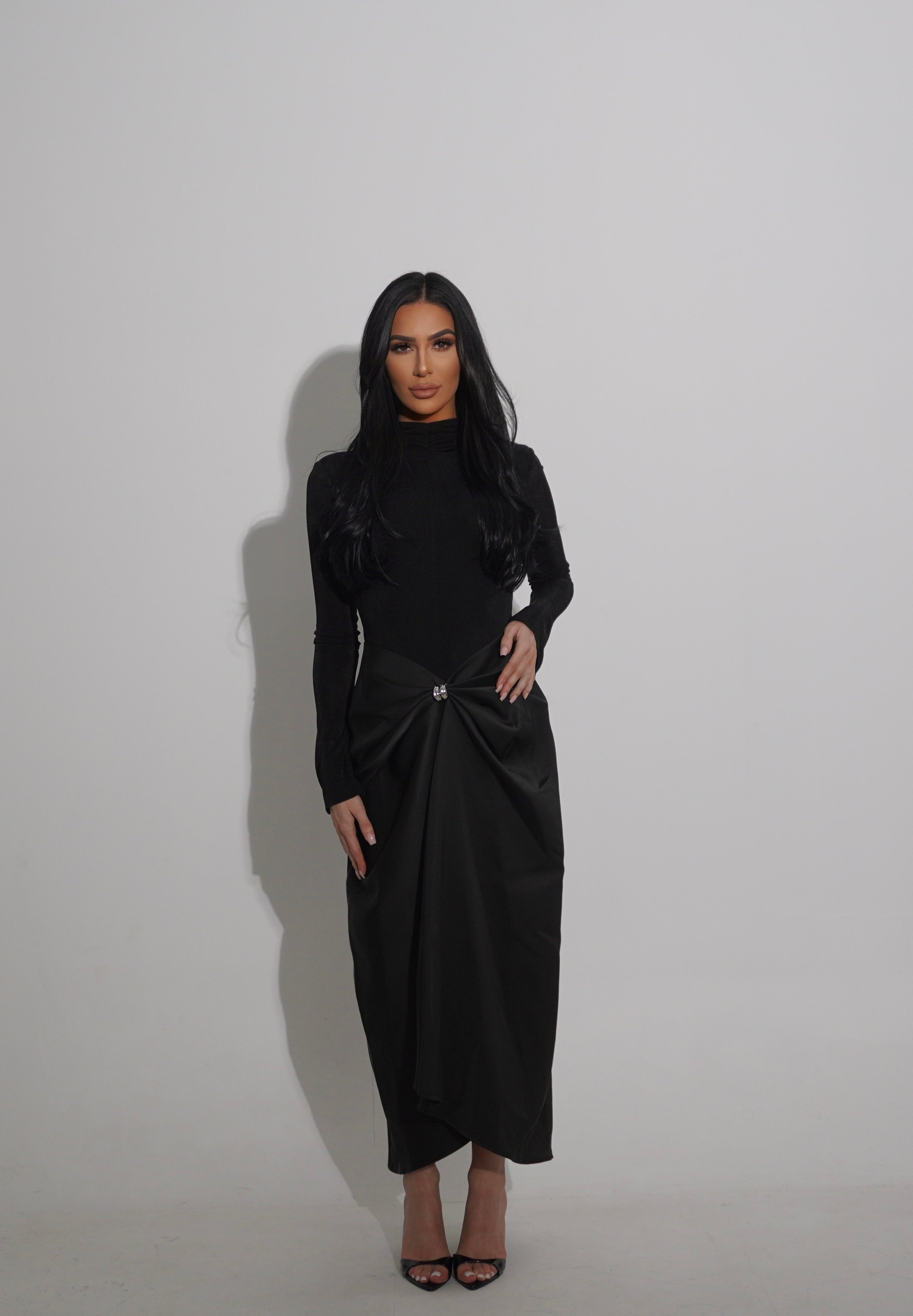 DOHA NOIR DRESS - PRE ORDER