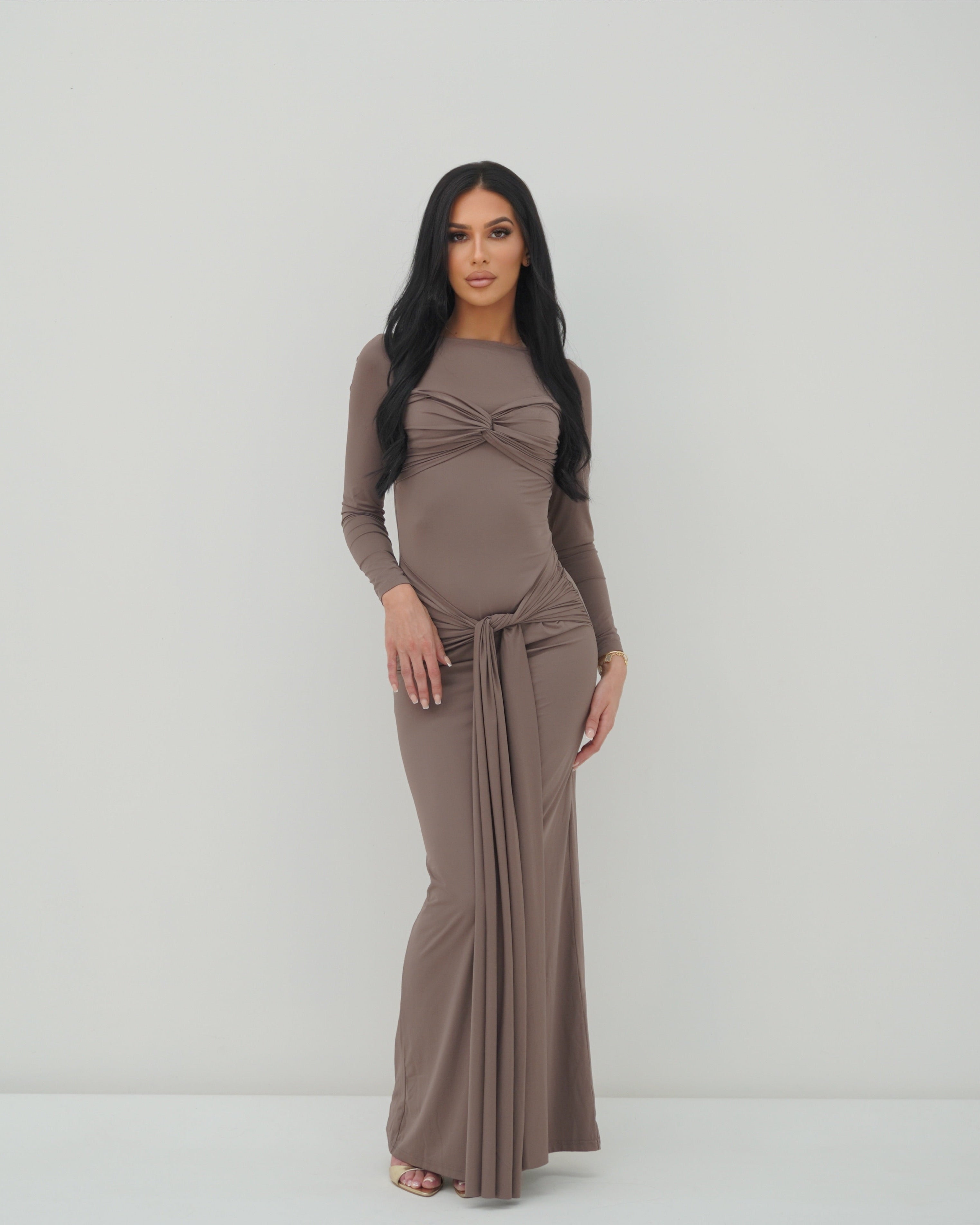 CARINA DRESS - FOSSIL