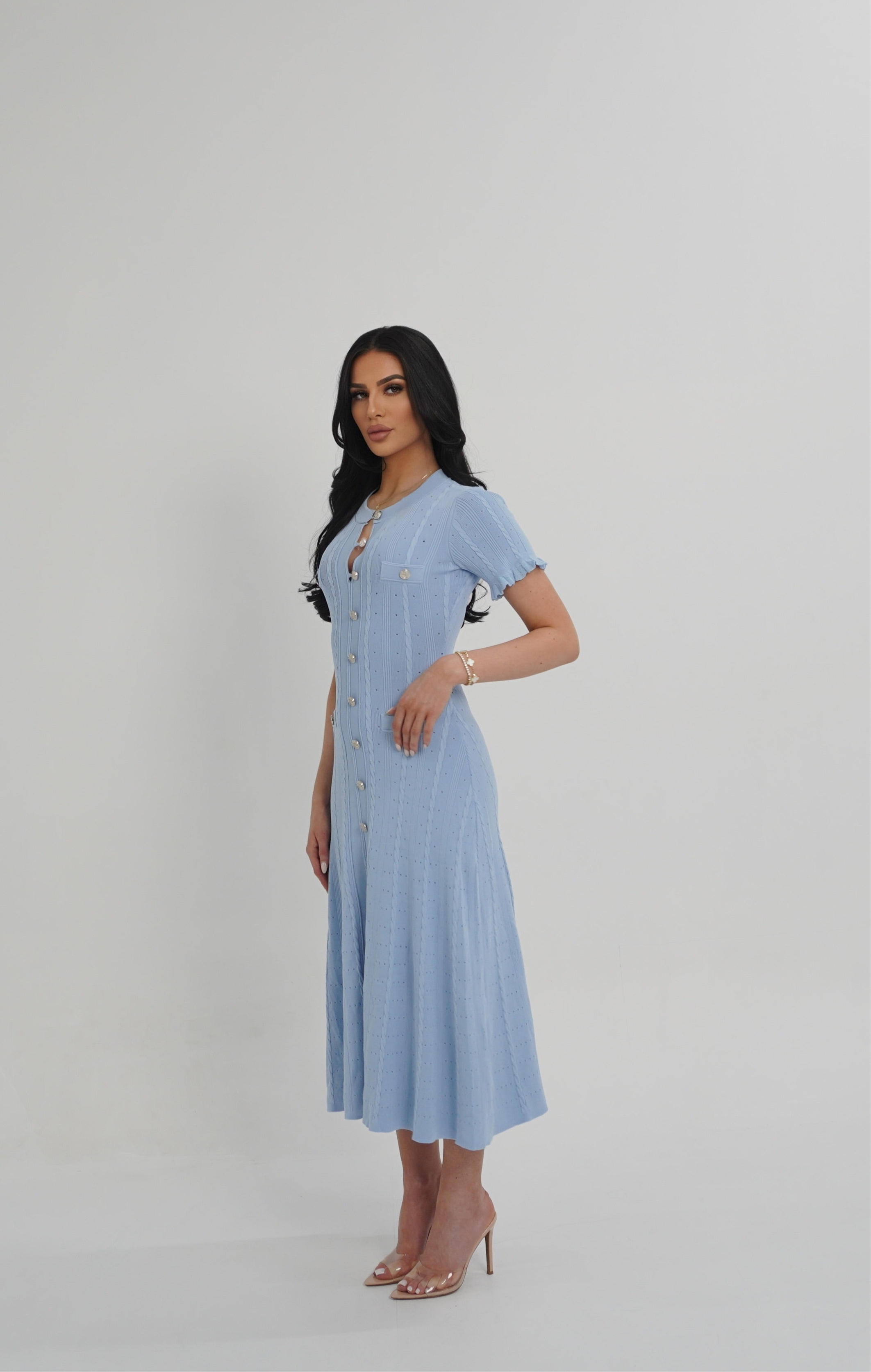 AMBER DRESS - BLEUE