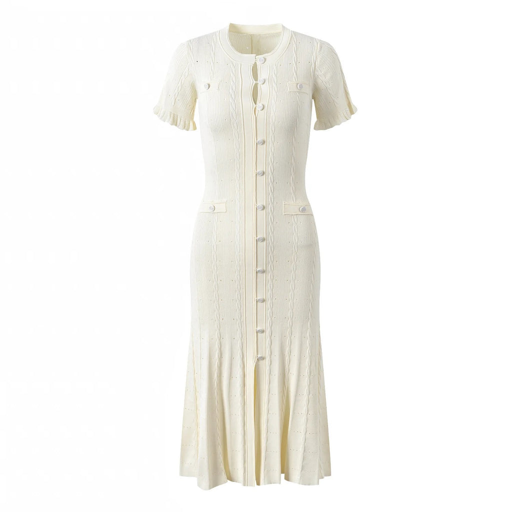 ELEANOR DRESS - WHITE