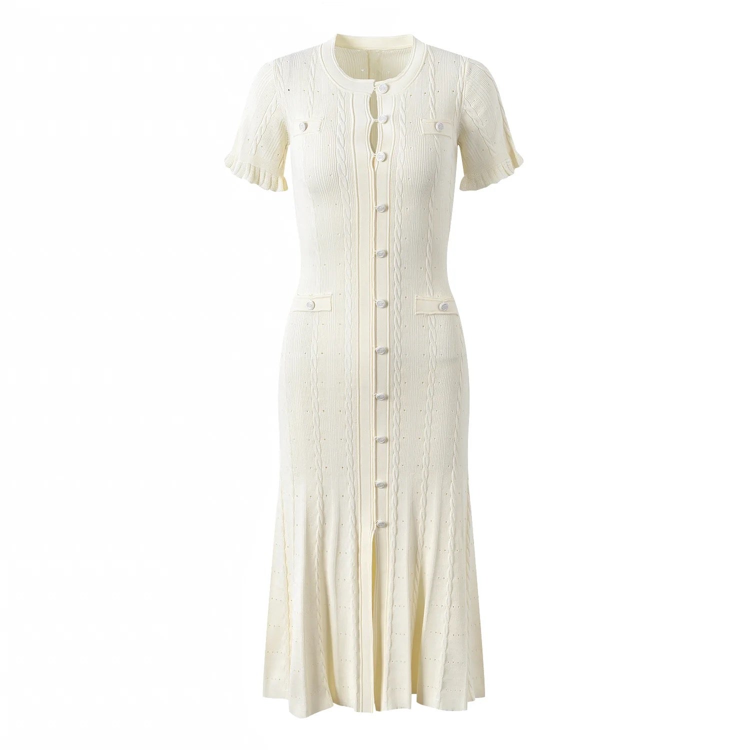 ELEANOR DRESS - WHITE