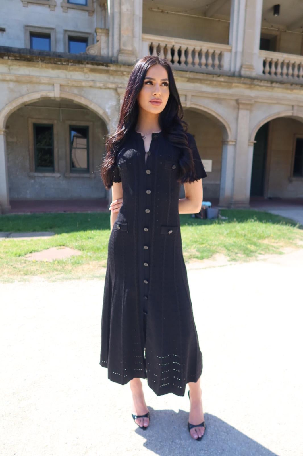 ELEANOR DRESS - BLACK