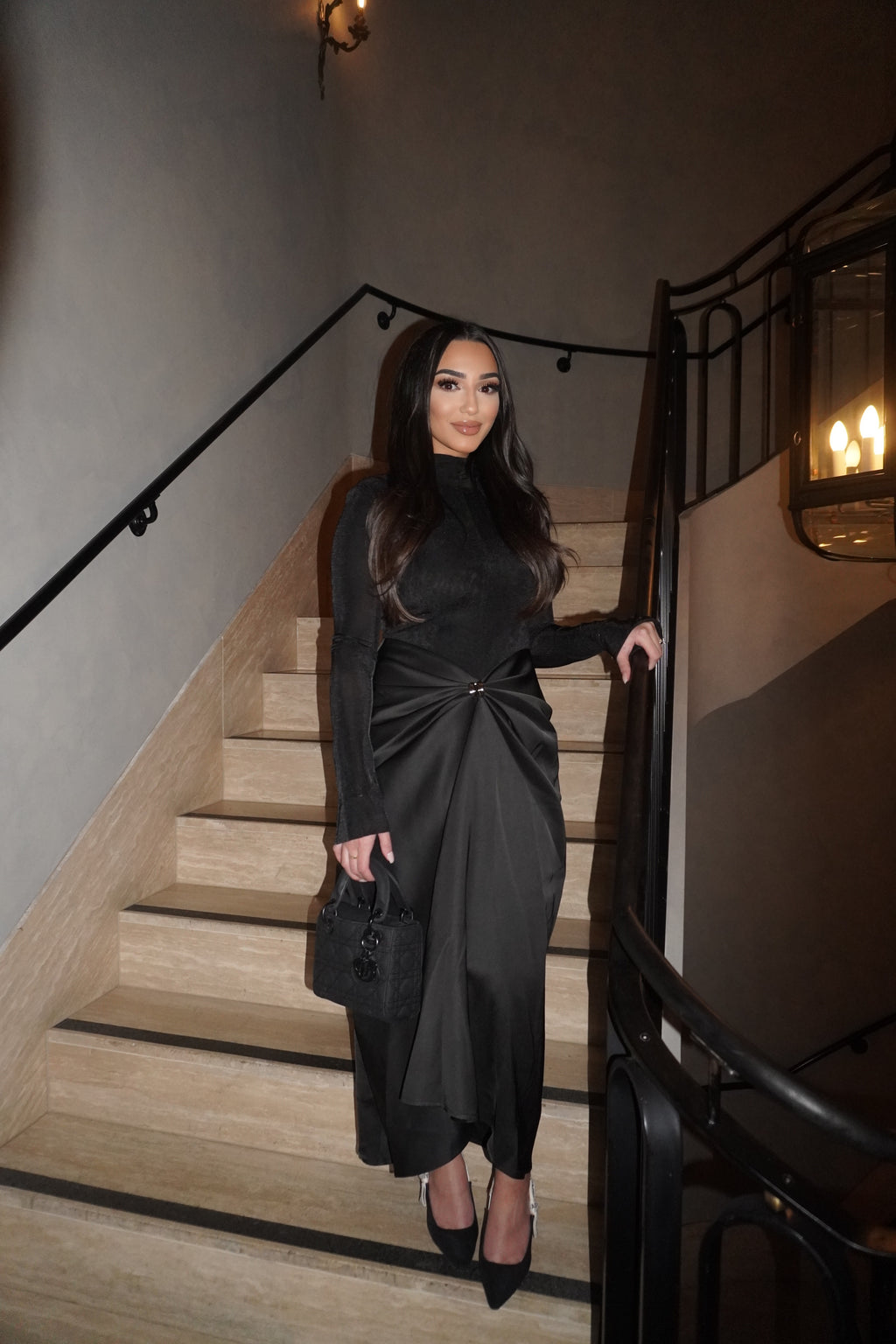 DOHA NOIR DRESS - PRE ORDER