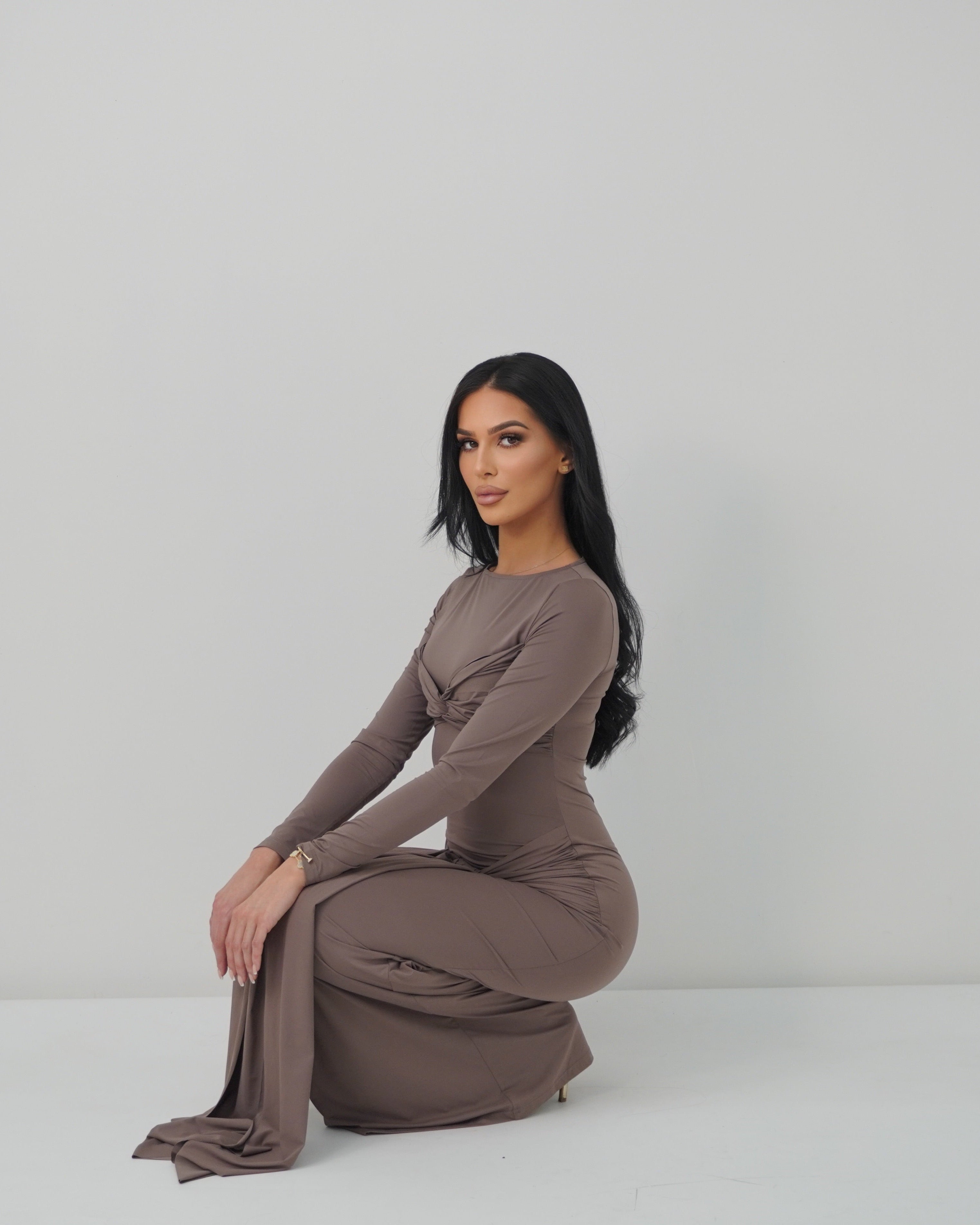 CARINA DRESS - FOSSIL