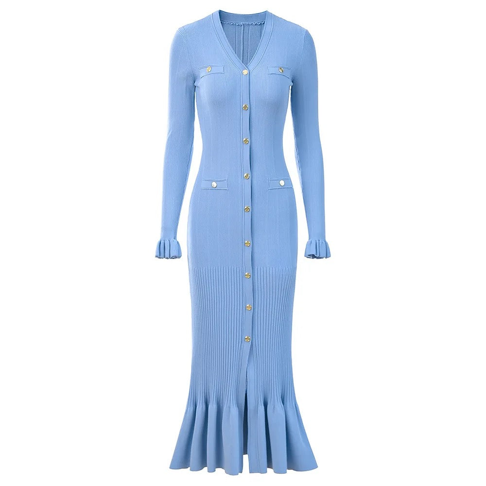 SARA DRESS - BLUE